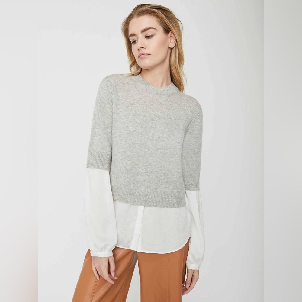 Brochu Walker Women’s Ebbi‎ Layered Crew Looker Sweater Size M